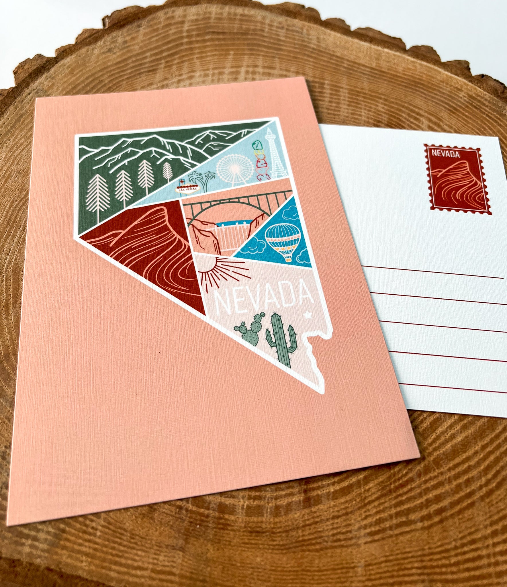 Nevada Travel Postcard