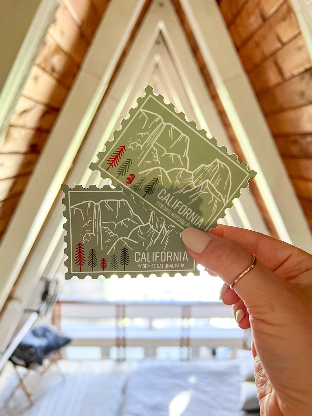 California Yosemite Stamp Magnet
