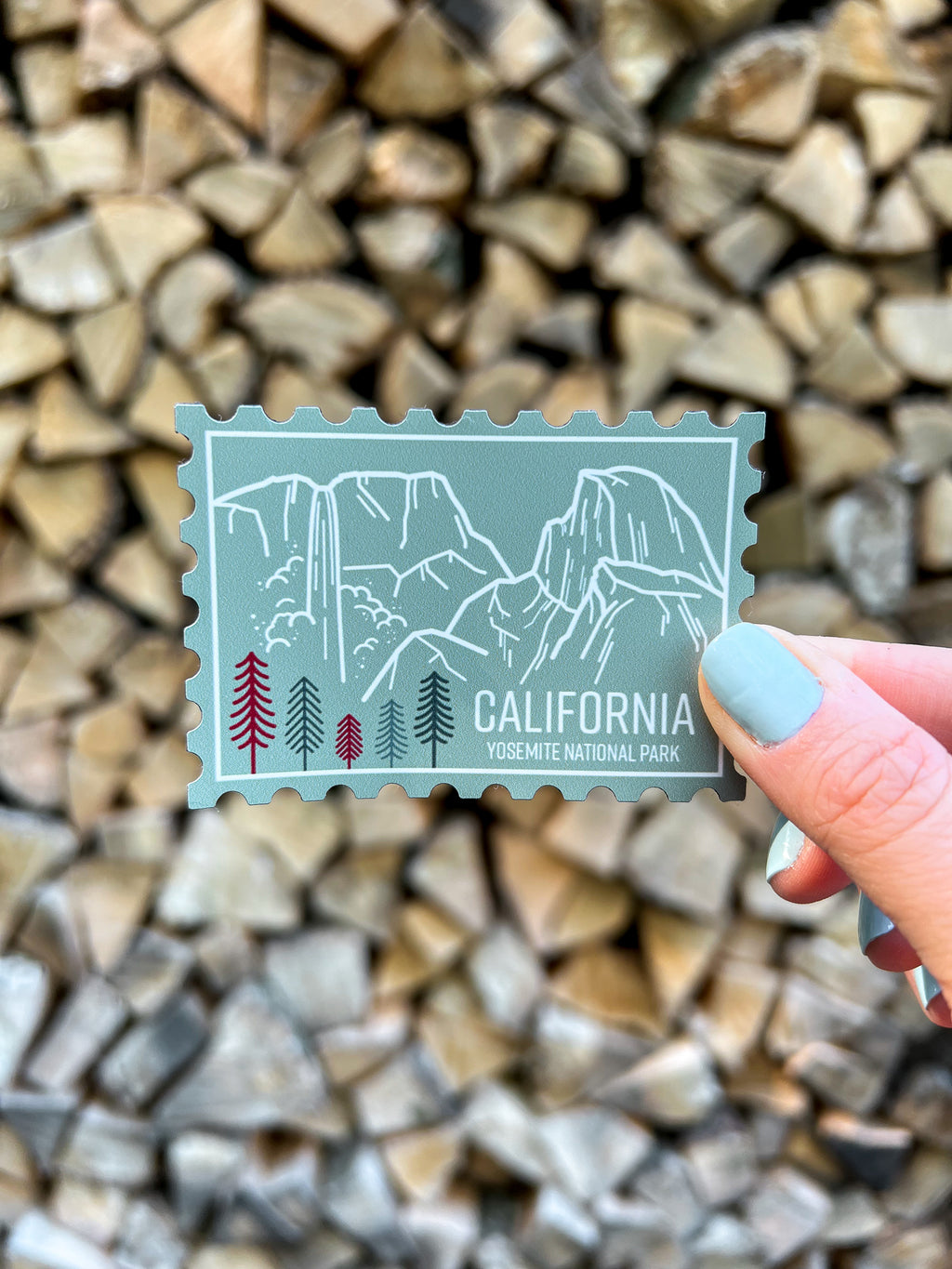 California Yosemite Stamp Magnet