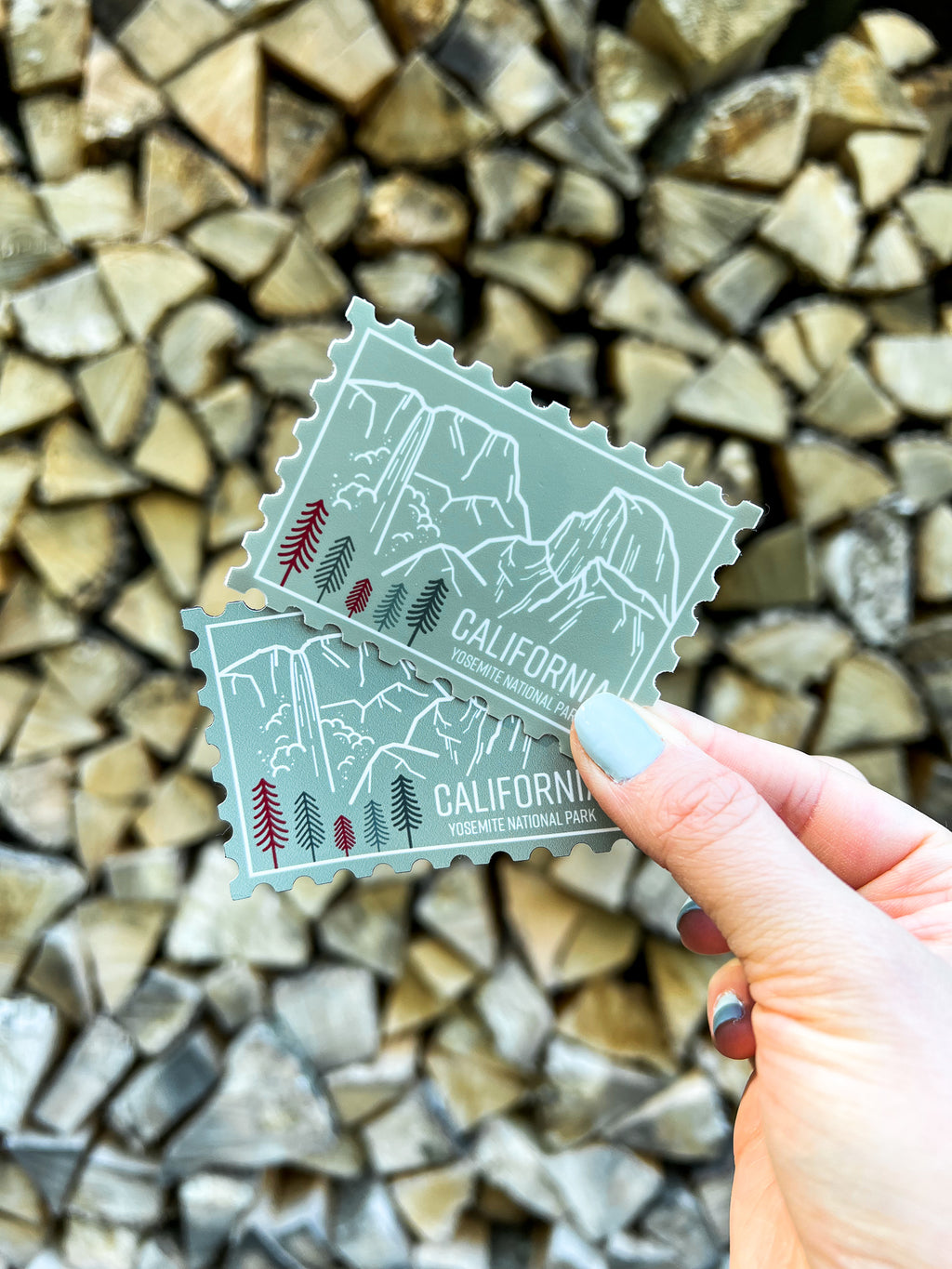 California Yosemite Stamp Magnet