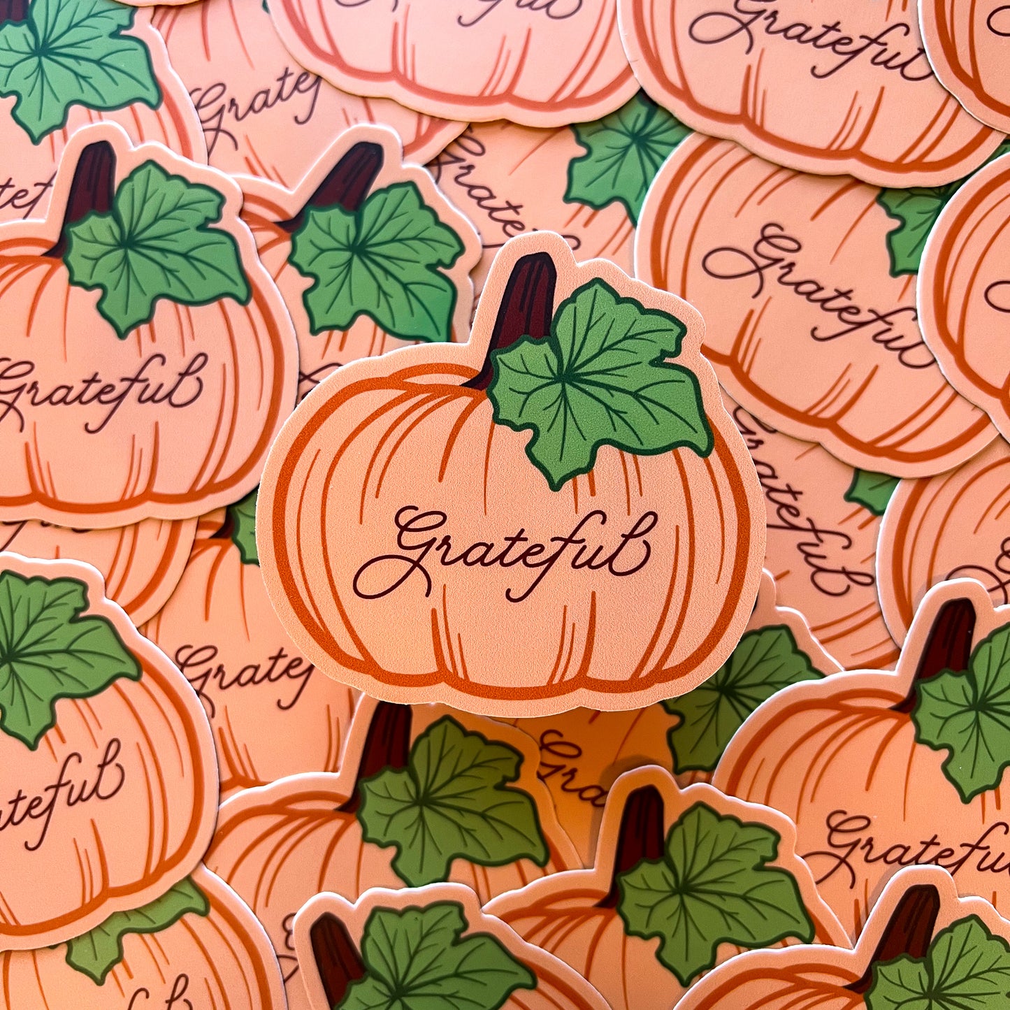 Grateful Pumpkin Stickers