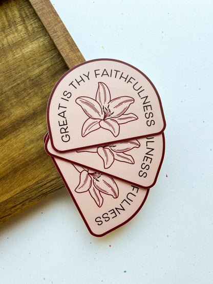 Great is Thy Faithfulness Sticker