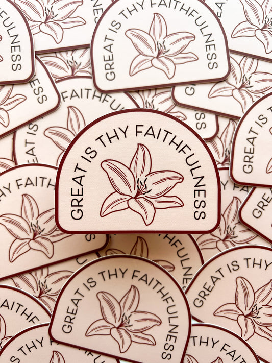 Great is Thy Faithfulness Sticker