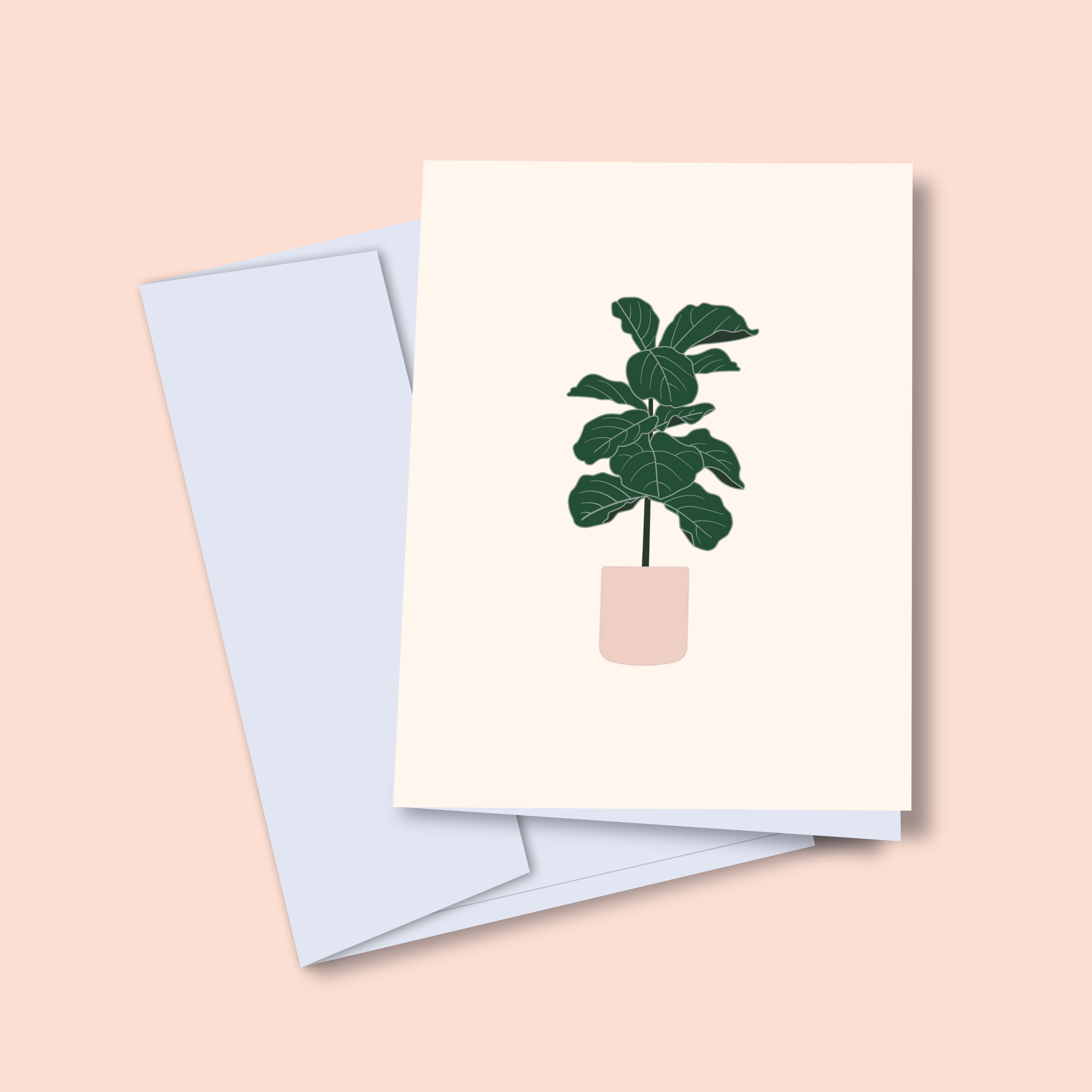fiddle leaf fig clip art Fiddle Leaf Fig Greeting Card – Nadia Design Co