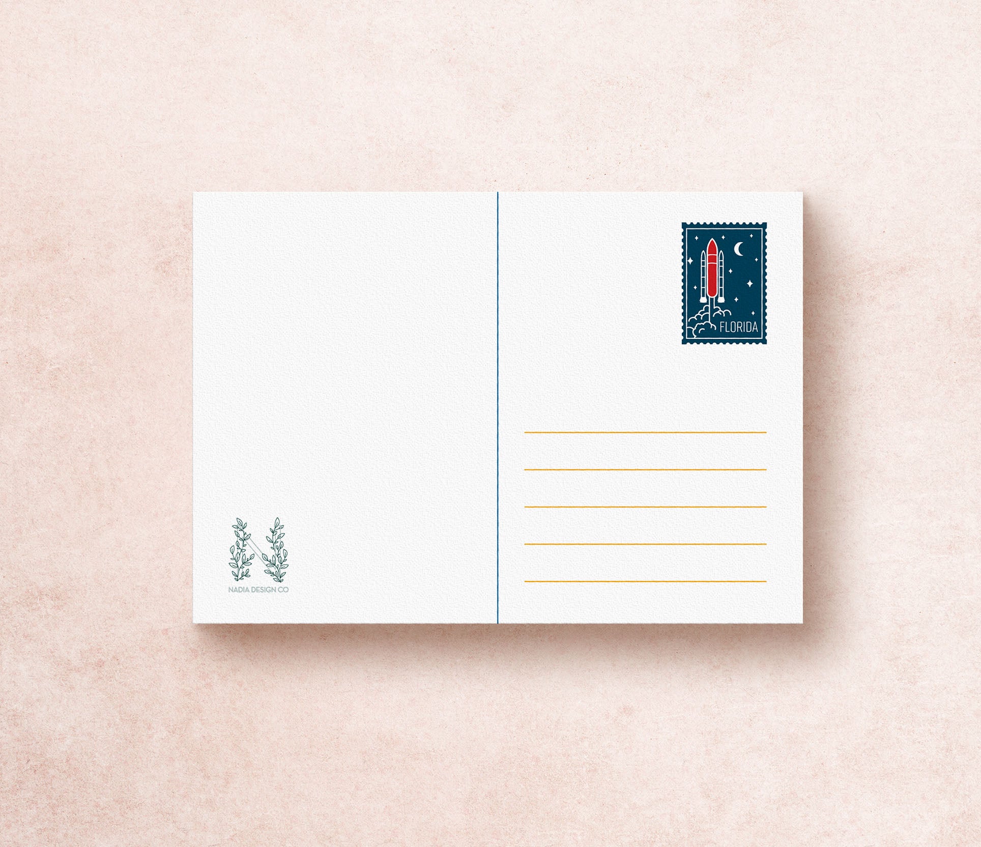 Florida State Geometric Postcard