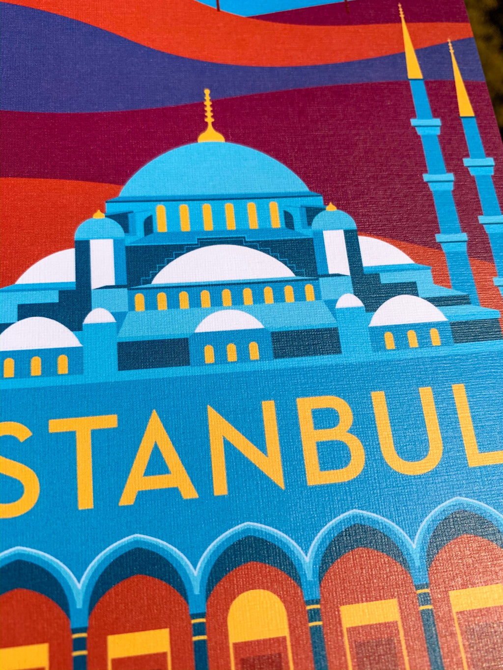 Istanbul Travel Postcard