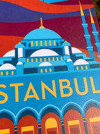 Istanbul Travel Postcard