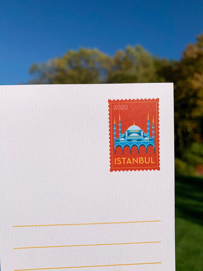 Istanbul Travel Postcard