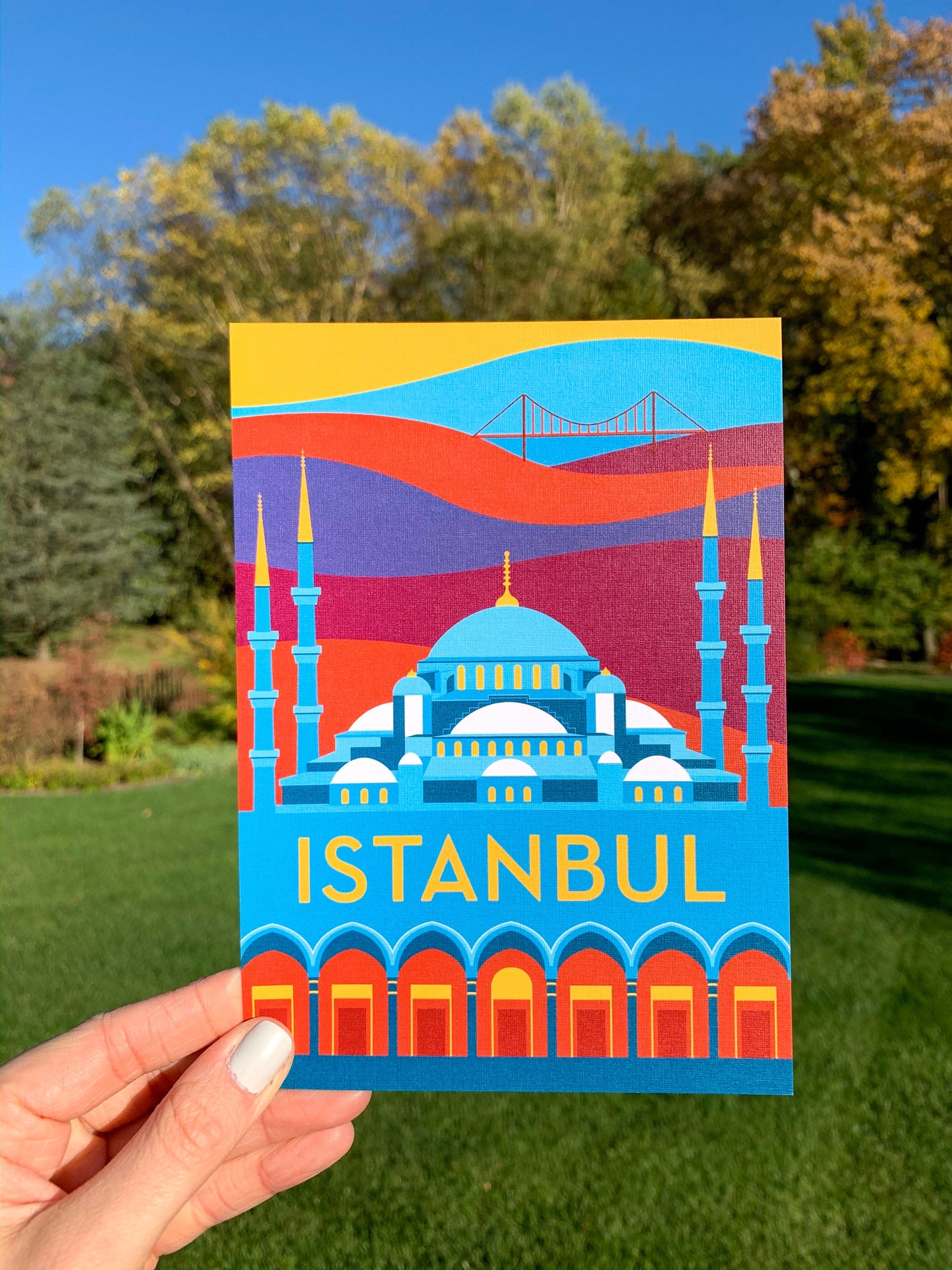 Istanbul Travel Postcard