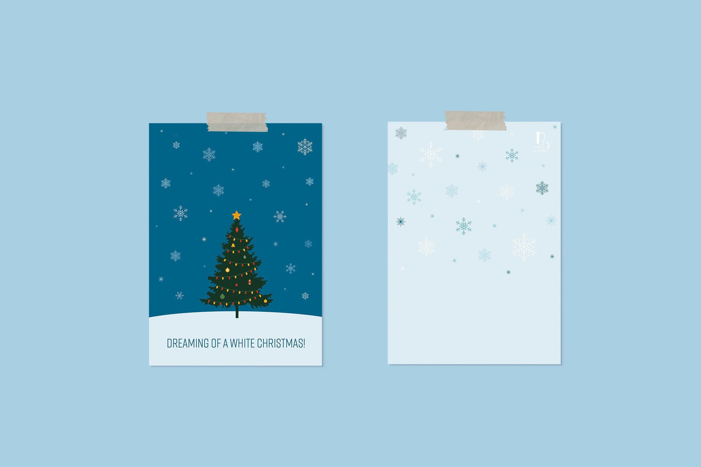 Dreaming of a White Christmas Flat Cards