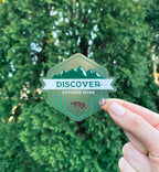 Discover Explore More Clear Sticker