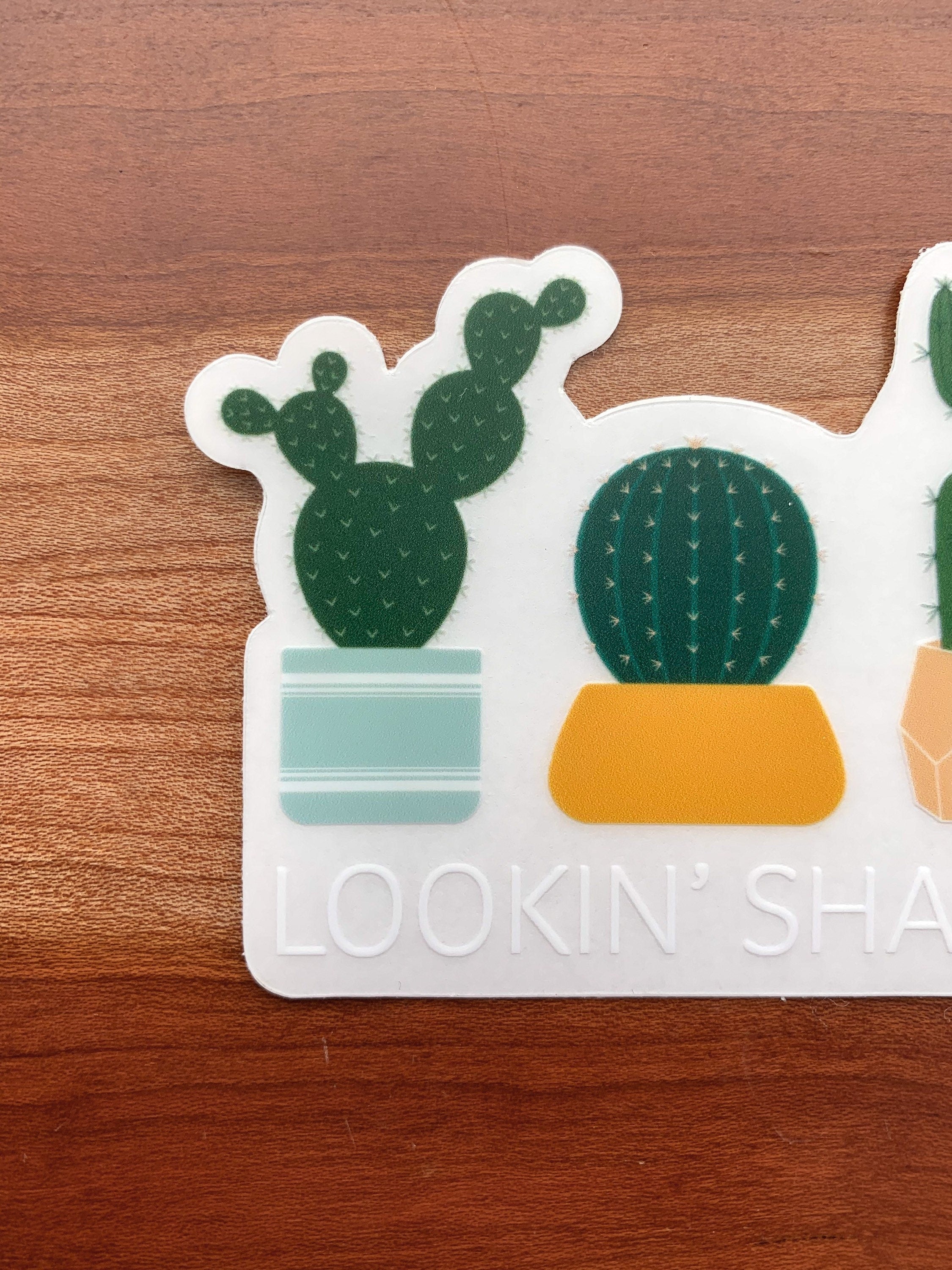 Lookin’ Sharp Pun Clear Sticker