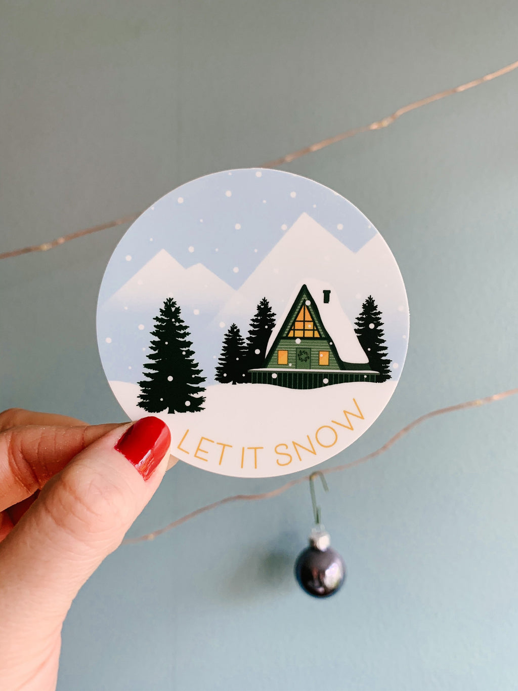 Let it Snow 3” Sticker