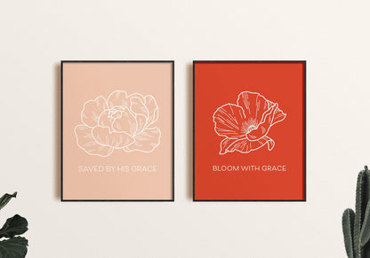 Bloom in Grace Poppy Prints