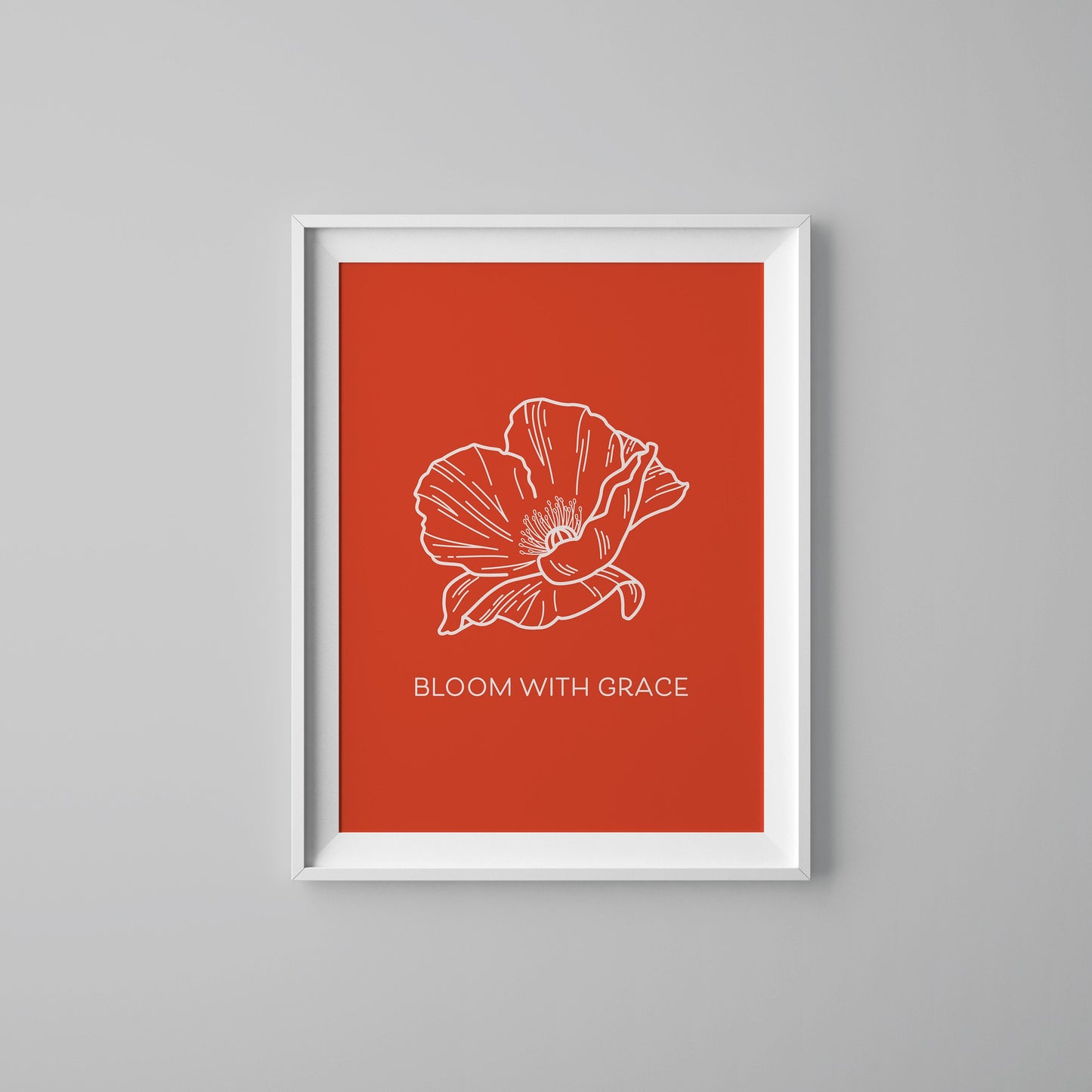 Bloom in Grace Poppy Prints