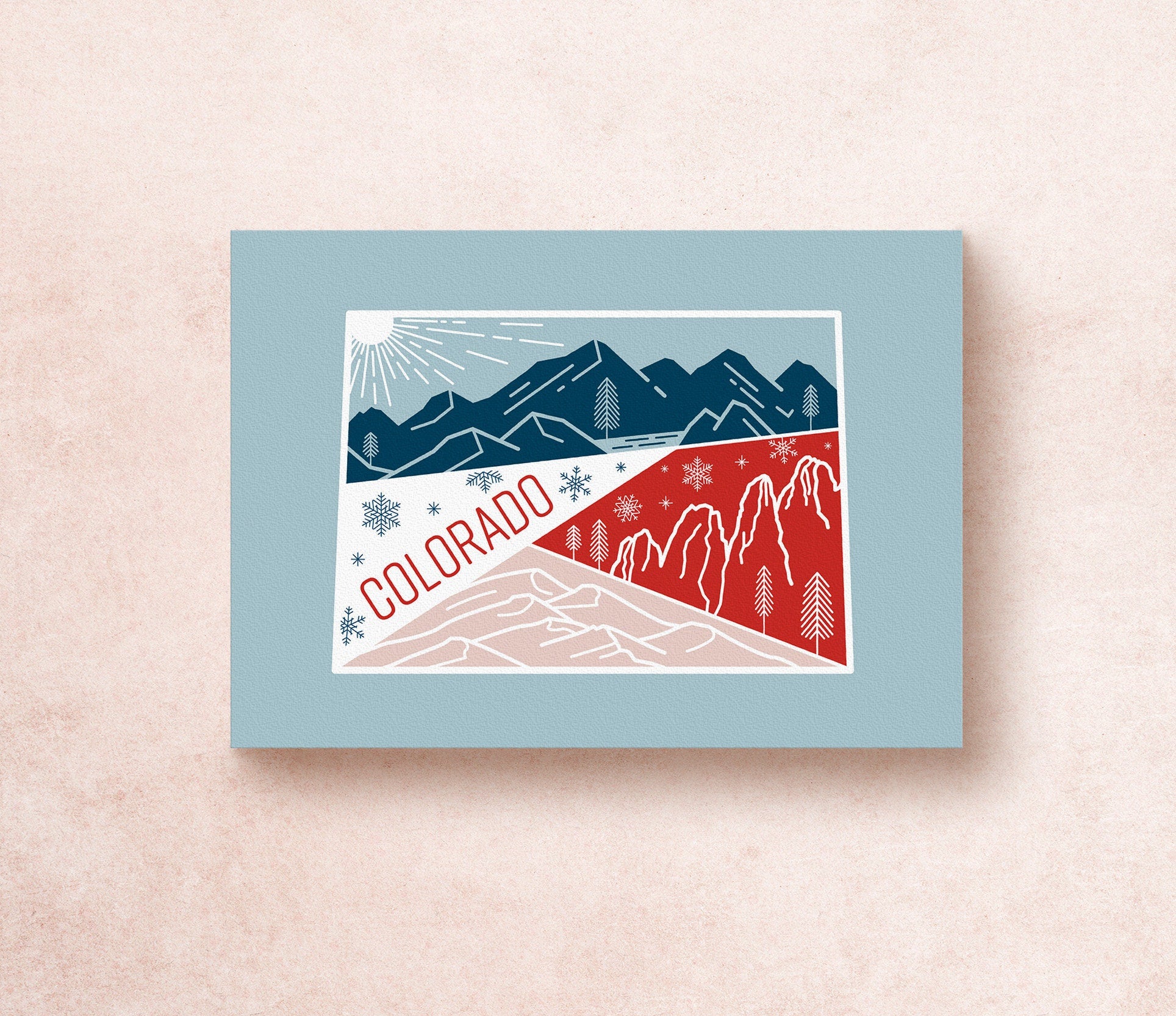 Colorado State Postcard