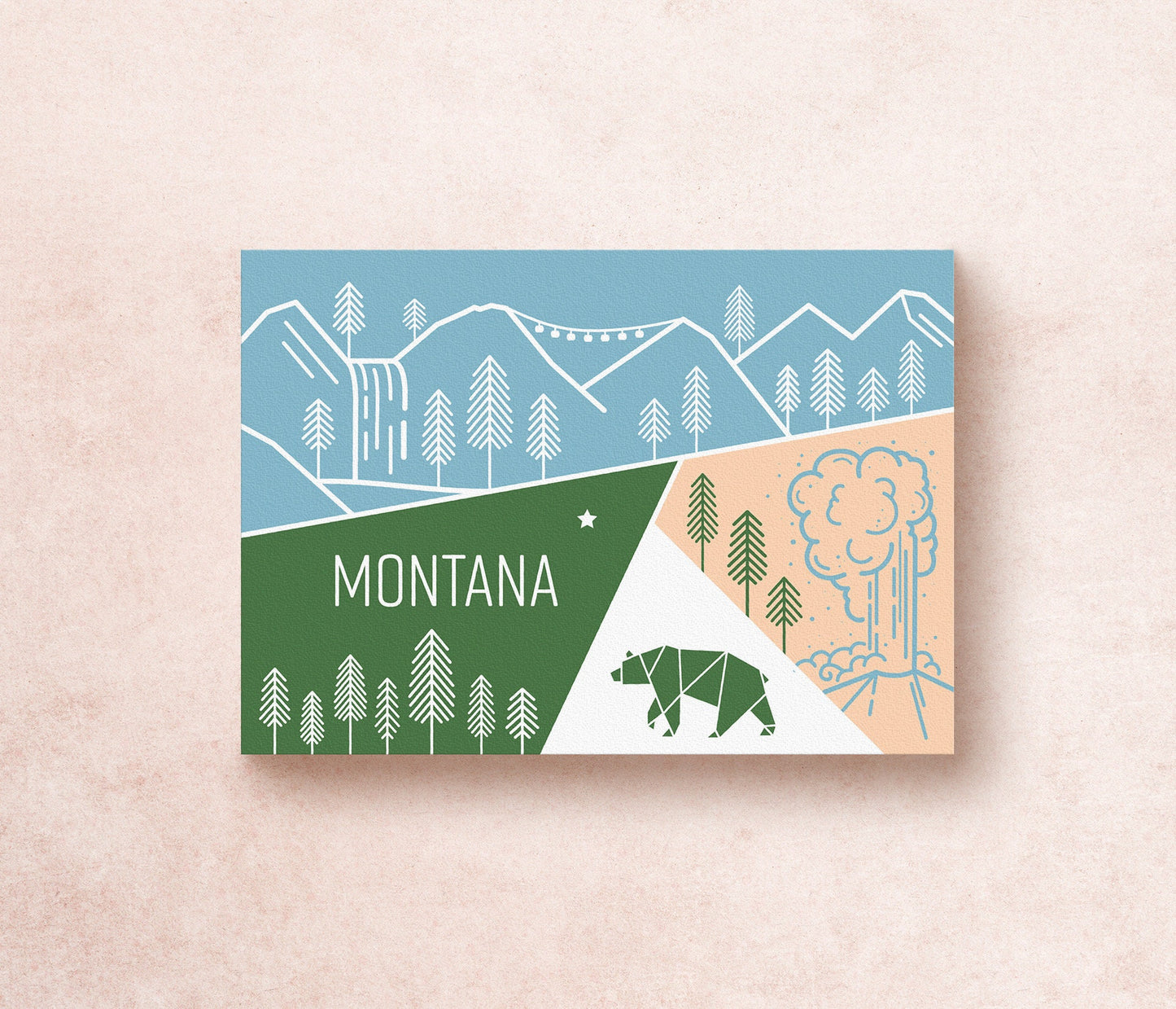 Montana Travel Postcard