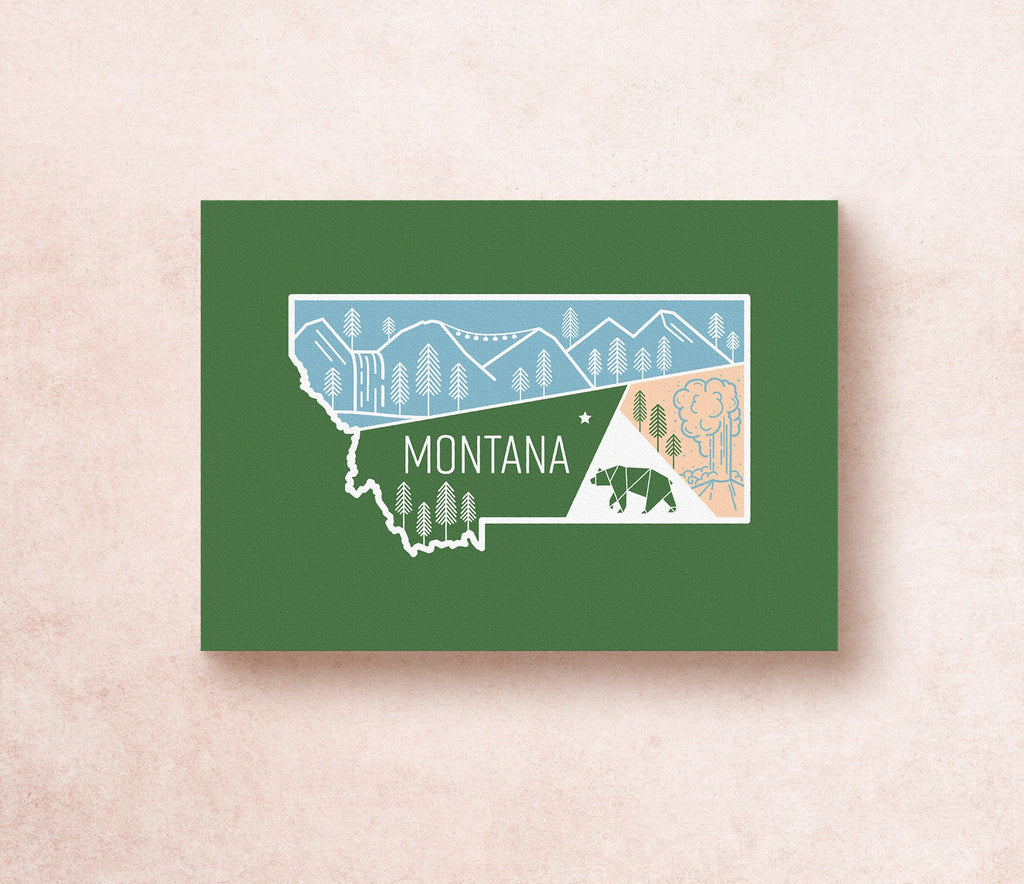 Montana State Postcard