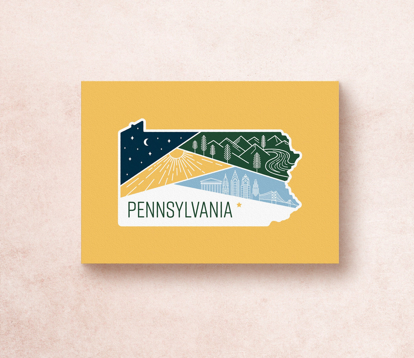 Pennsylvania State Postcard