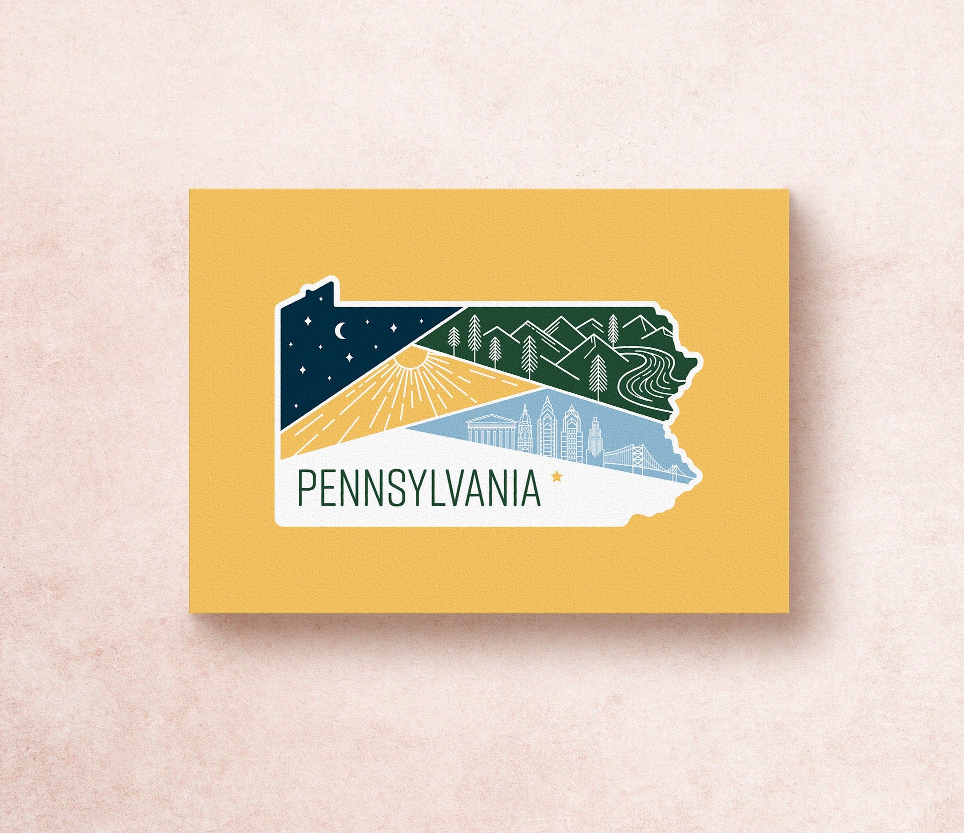 Pennsylvania State Postcard