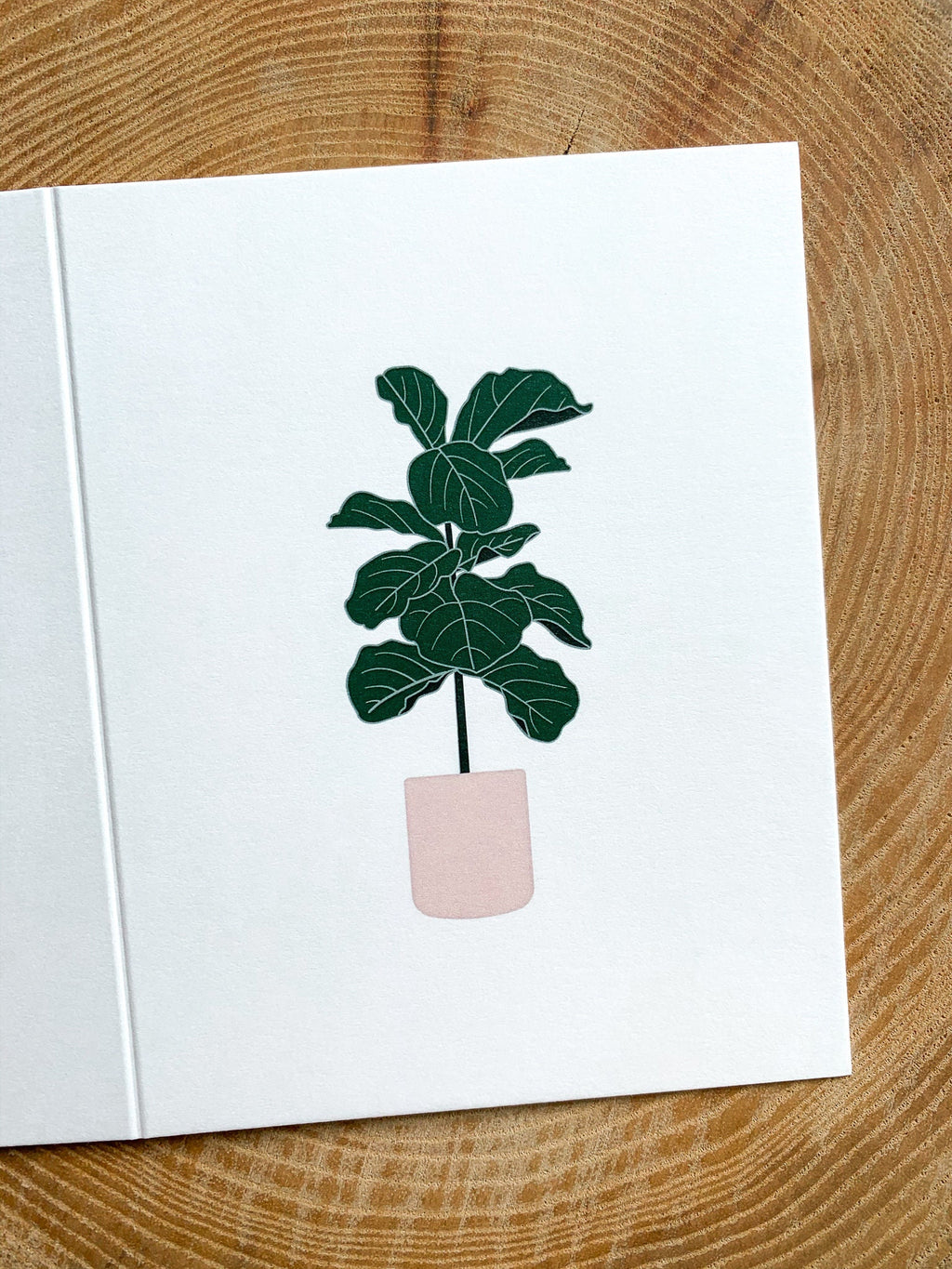 Fiddle Leaf Fig Greeting Card
