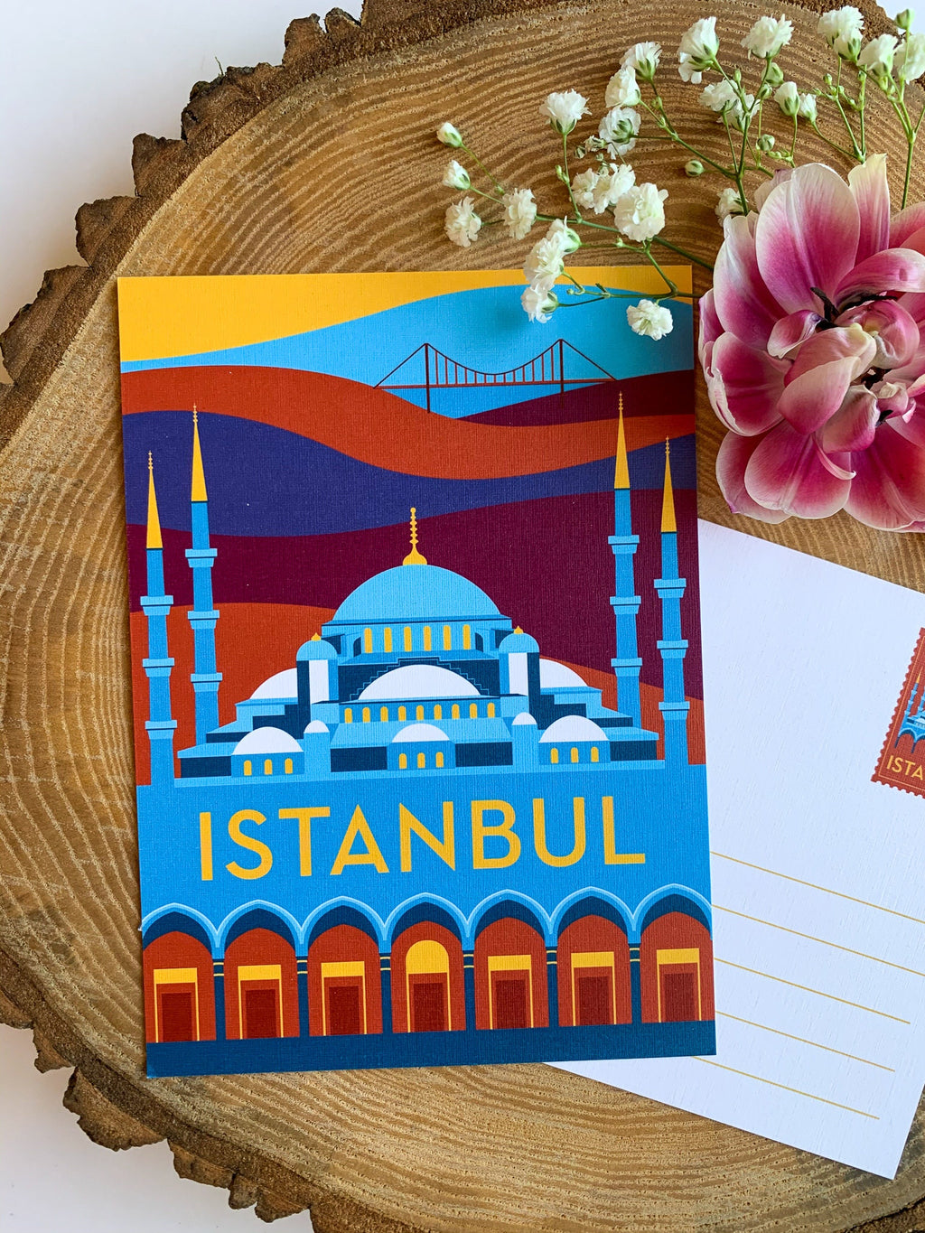 Istanbul Travel Postcard