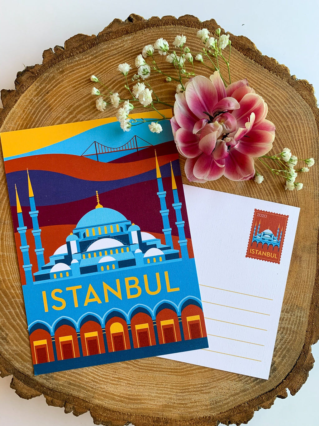 Istanbul Travel Postcard