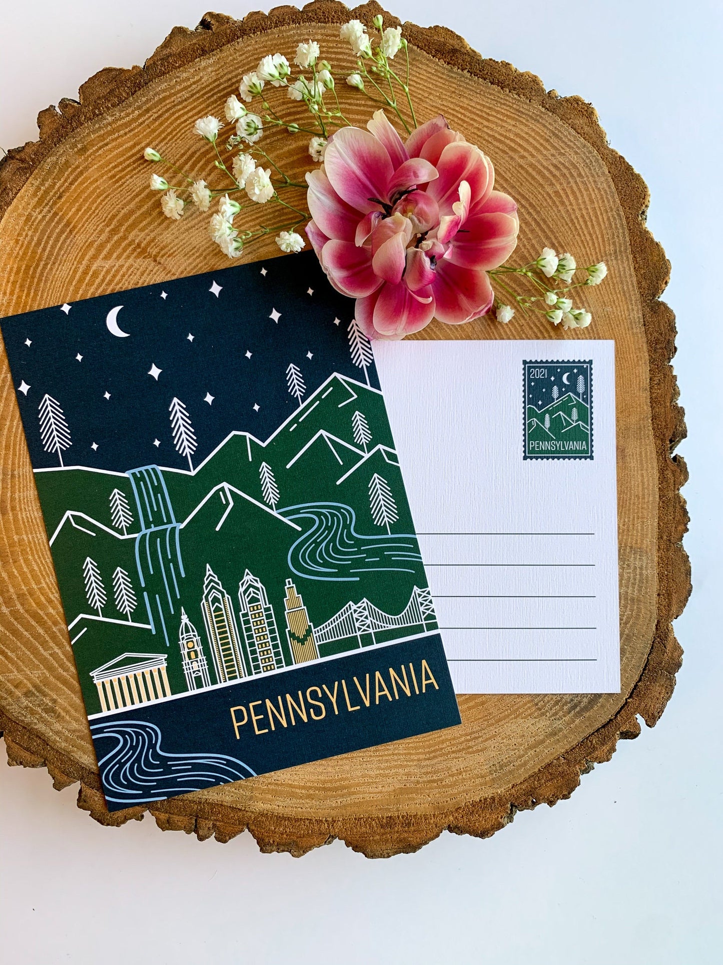 Pennsylvania State Travel Postcard