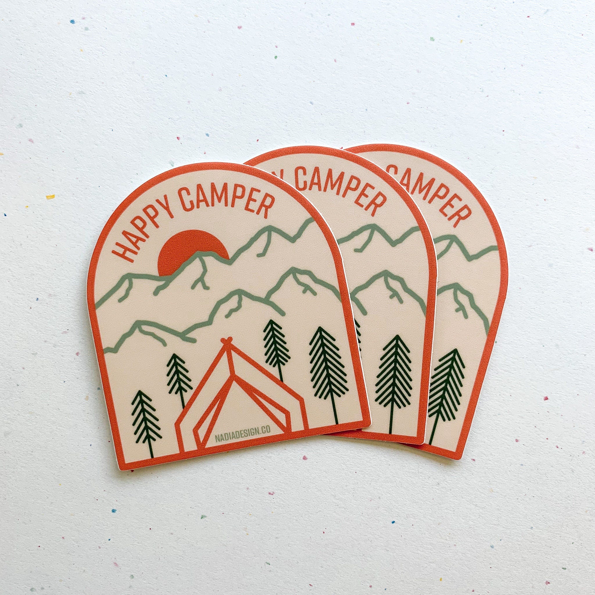 Happy Camper Sticker