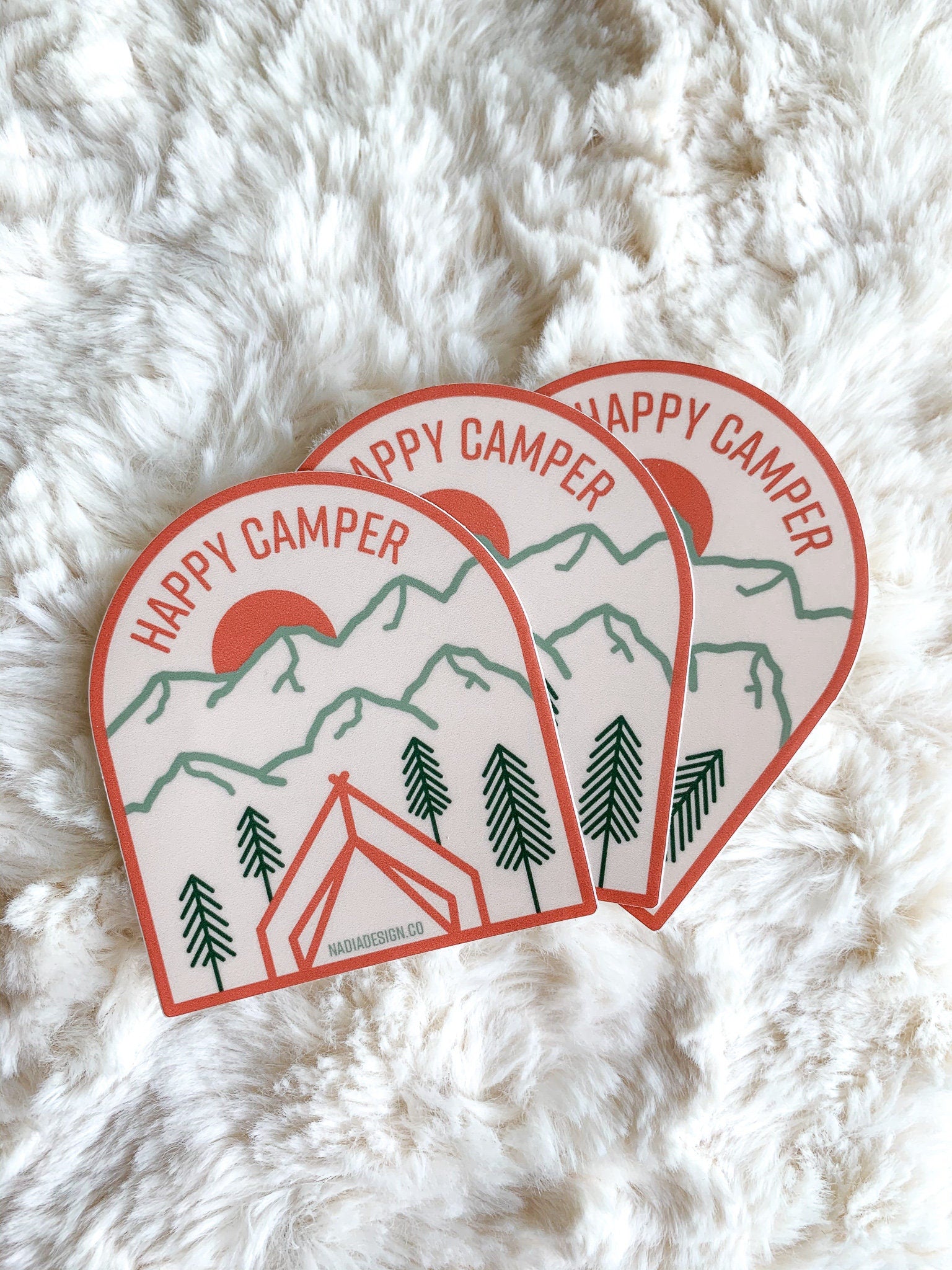 Happy Camper Sticker