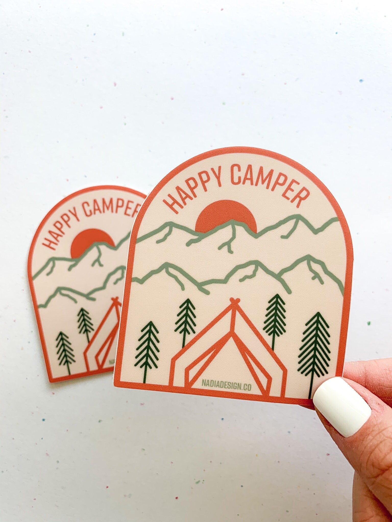 Happy Camper Sticker