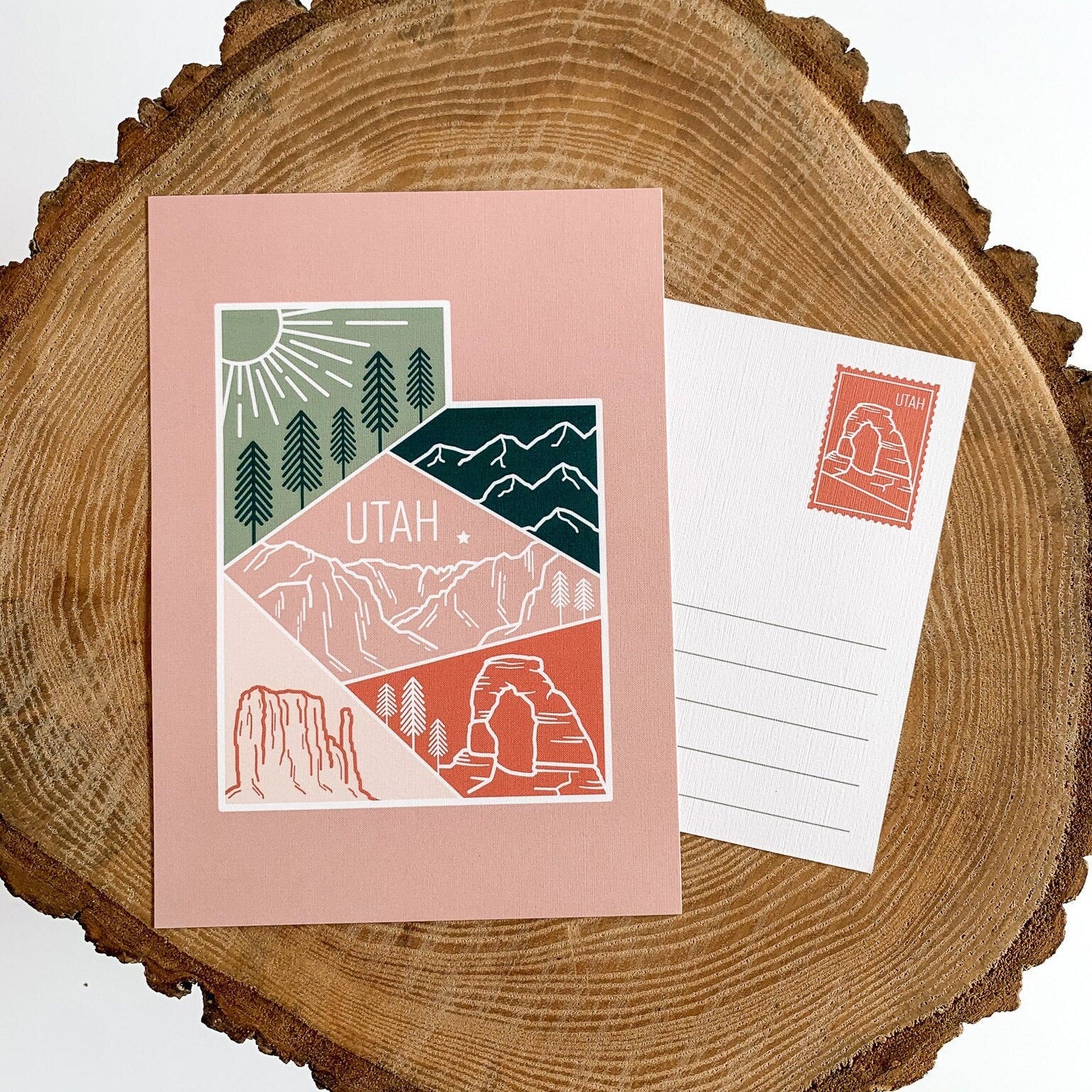 Utah Travel Postcard