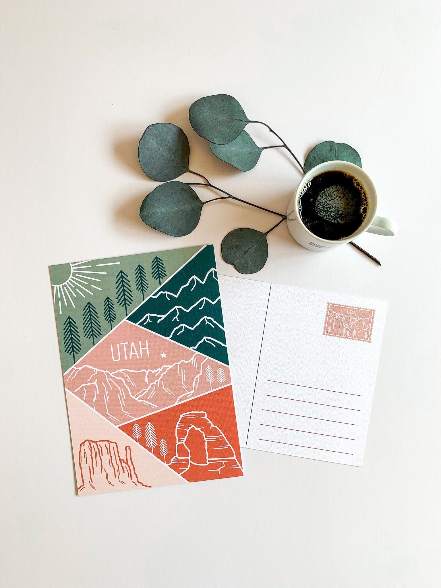 Utah State Travel Postcard