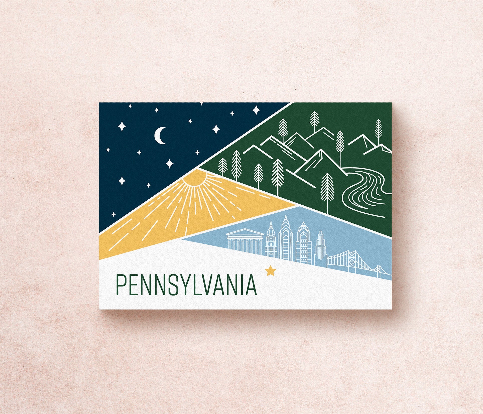 Pennsylvania State Postcard