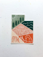 Utah State Geometric Sticker