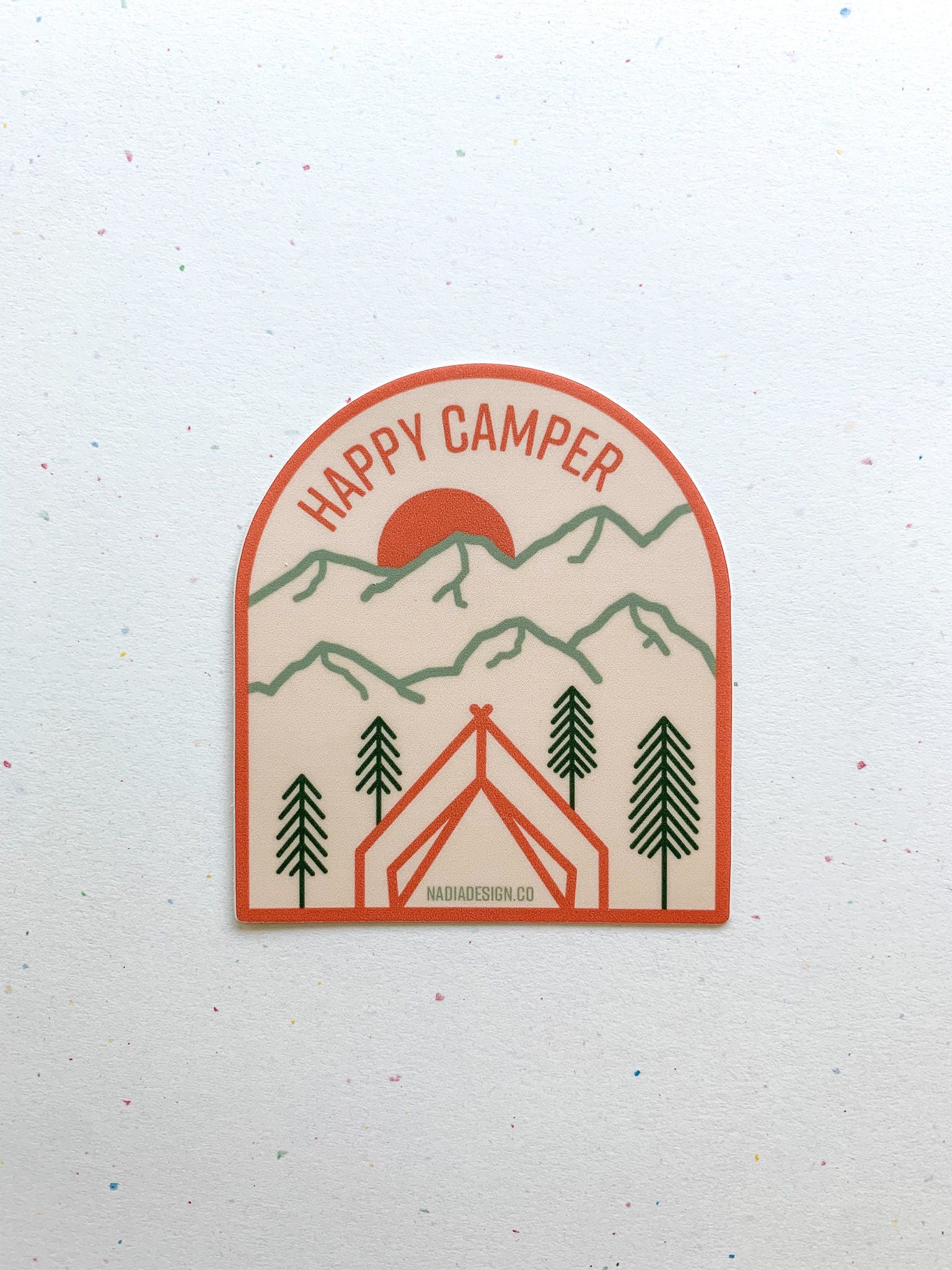 Happy Camper Sticker