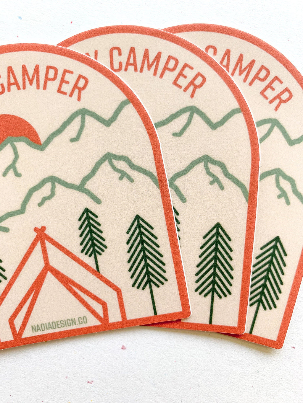 Happy Camper Sticker