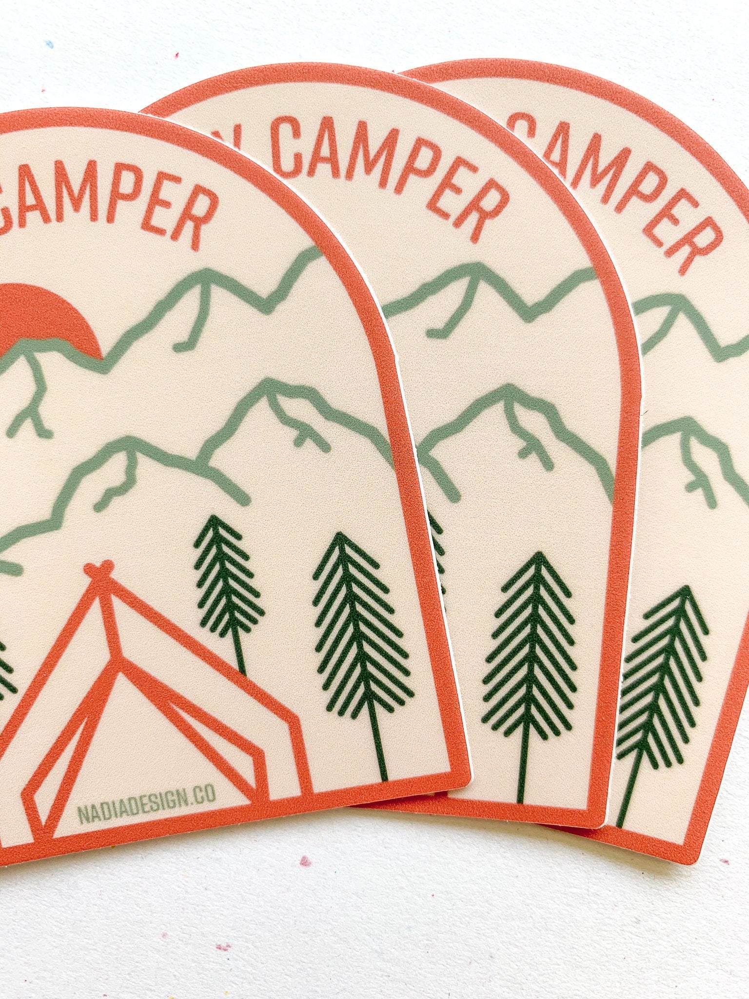Happy Camper Sticker
