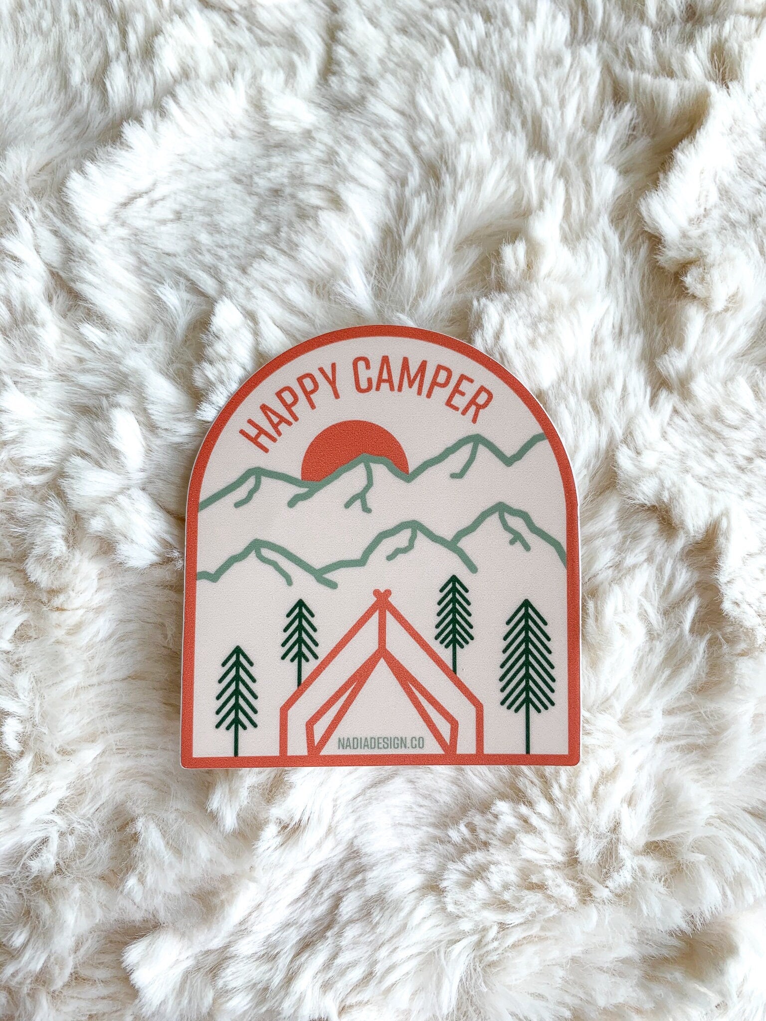 Happy Camper Sticker