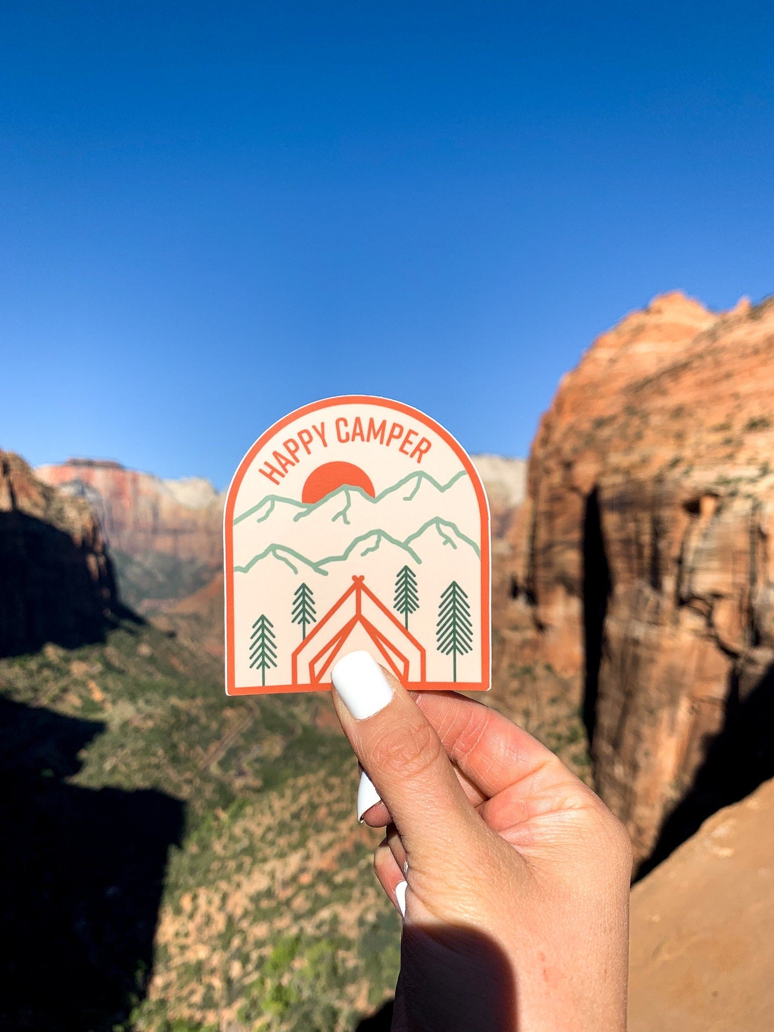 Happy Camper Sticker