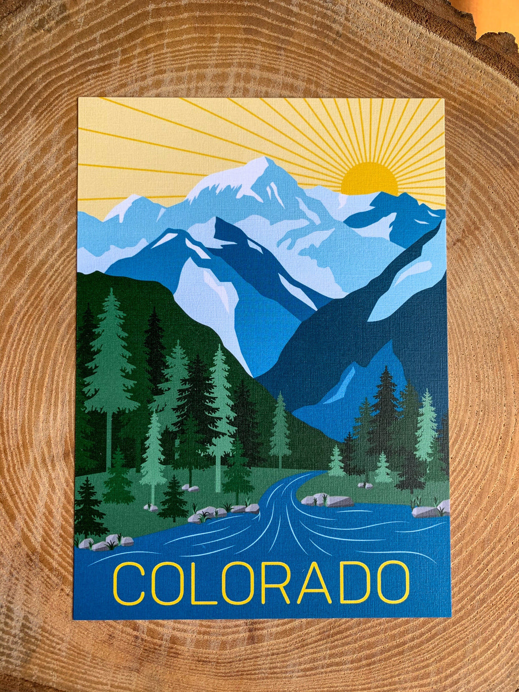 Colorado Mountains Postcard