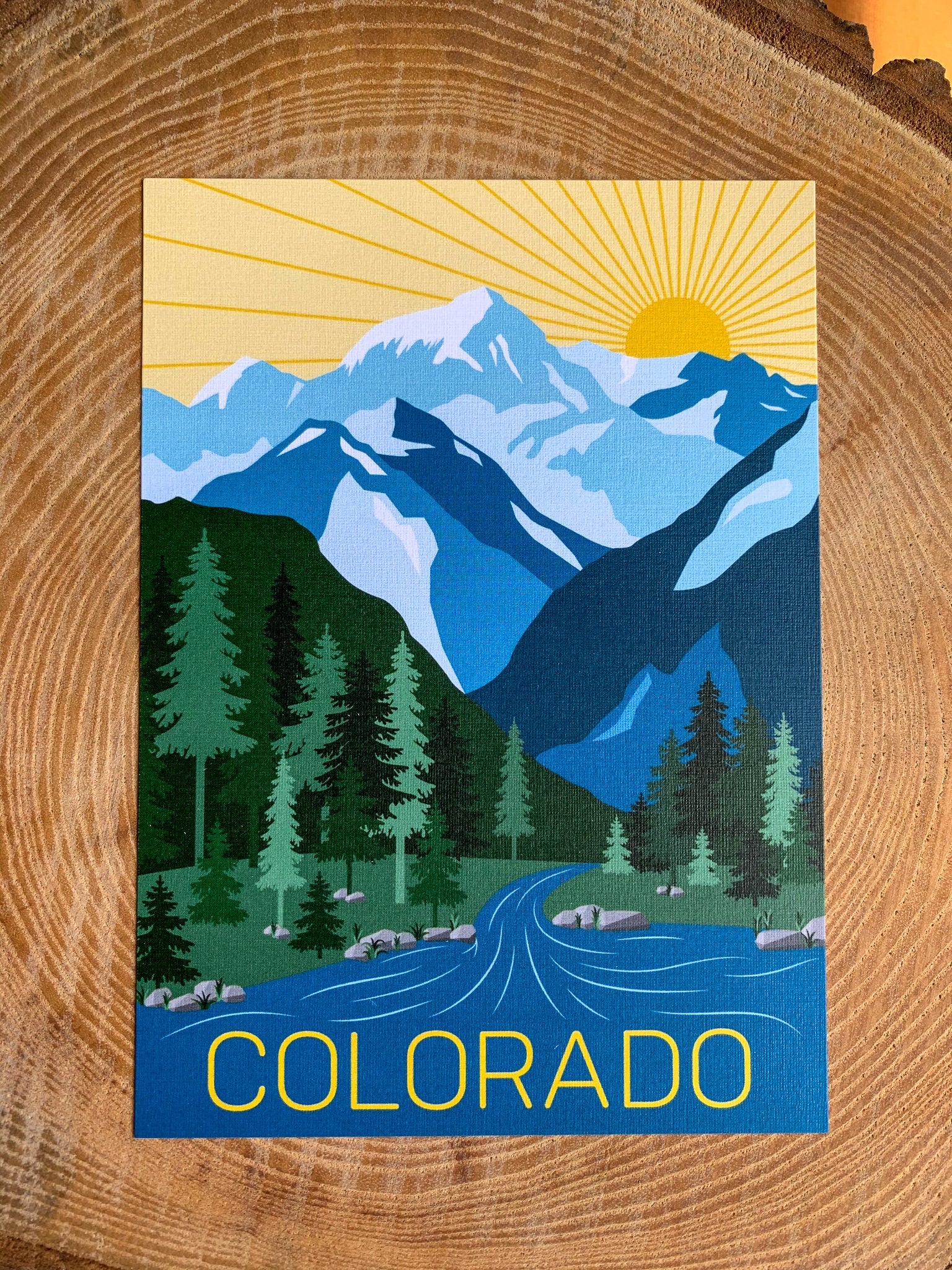 Colorado Mountains Postcard