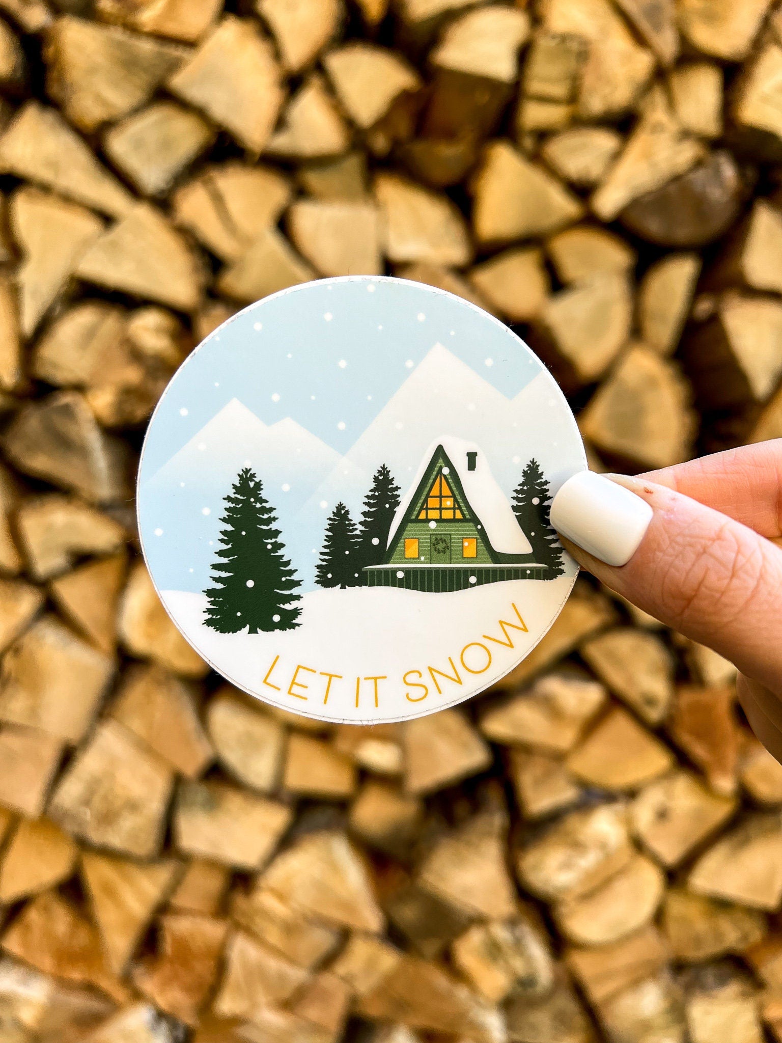 Let it Snow 3” Sticker