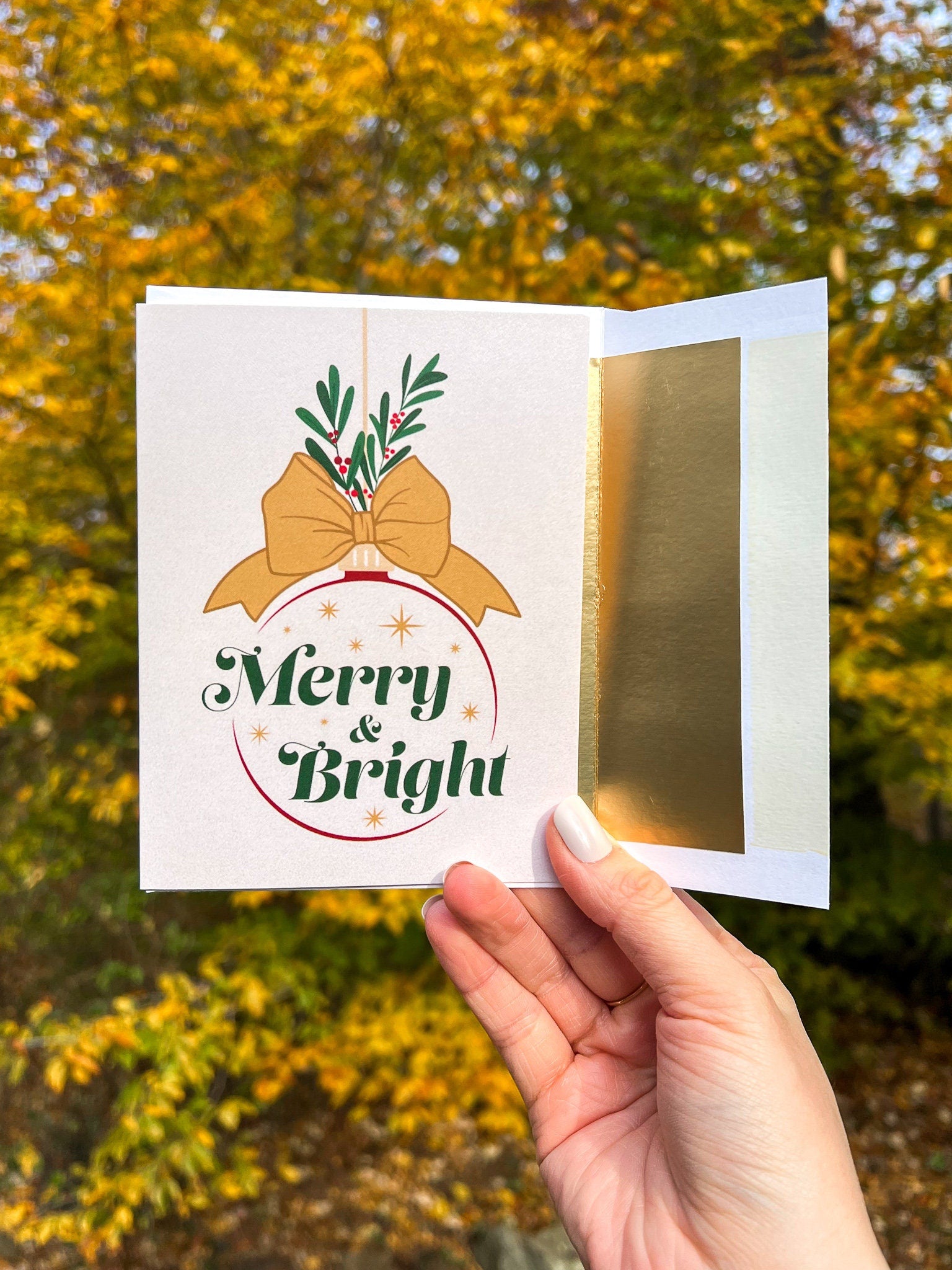 Merry & Bright Christmas Card