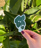 Elephant Ear Tree Clear Sticker
