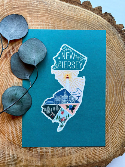 New Jersey Travel Postcard