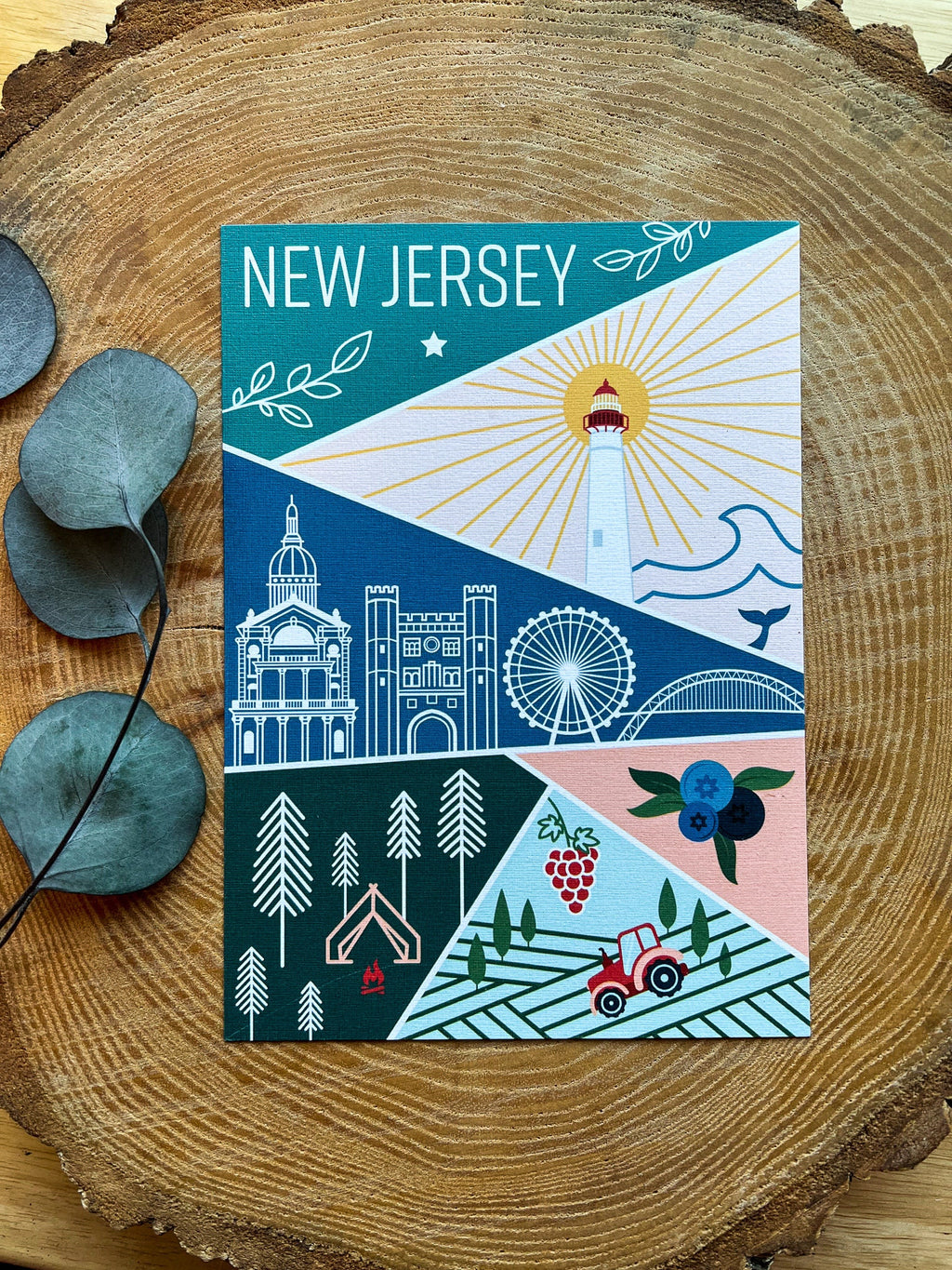 New Jersey State Postcard