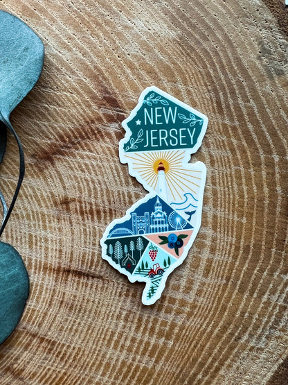 New Jersey State Sticker