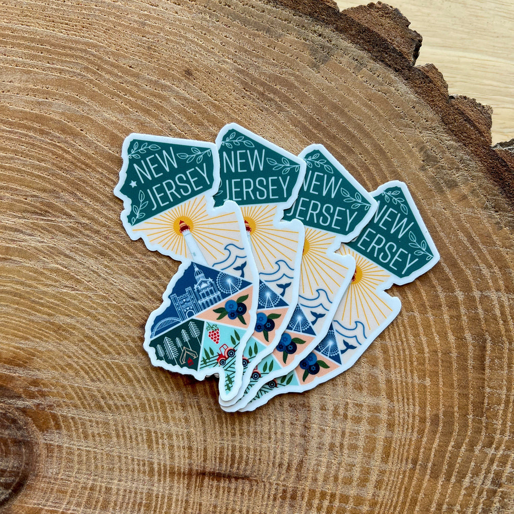 New Jersey State Sticker