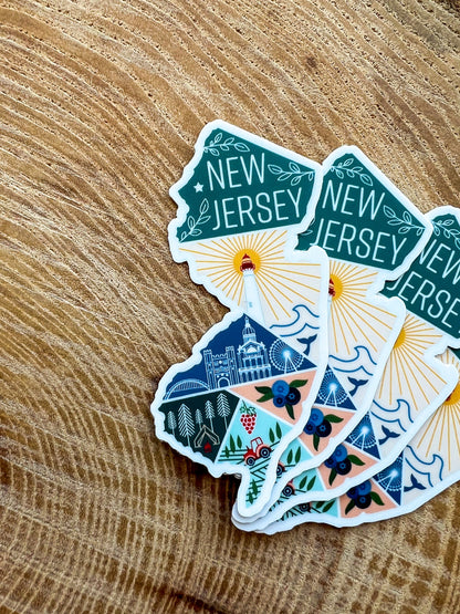 New Jersey State Sticker